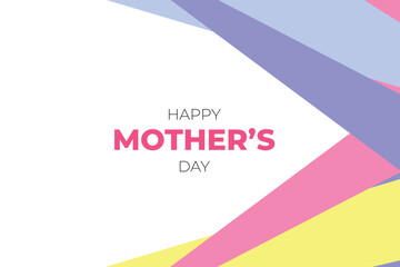 Happy Mothers Day Colourful Abstract Background