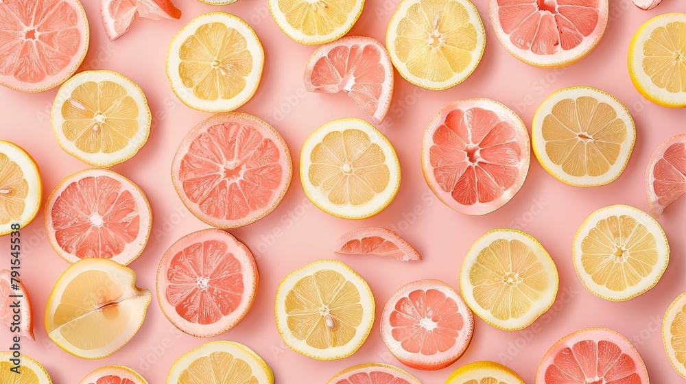 Poster background of citrus fruit