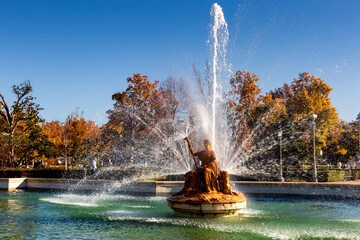 Fountain of Ceres at the Garden of Parterre. Aranjuez. Madrid. Spain. Europe.
