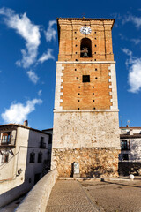 The Clock Tower in Chinchon. Madrid. Spain. Europe.
