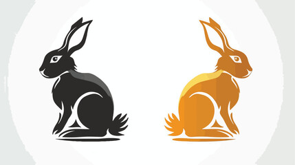Rabbit vector for logo or iconclip art drawing Elegan