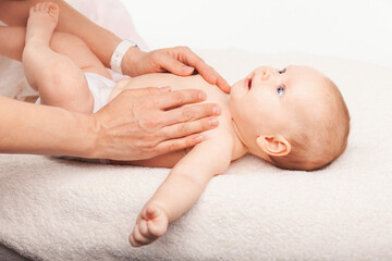 Baby chest massage