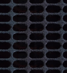 黒い鉄格子状のシームレスなパターン