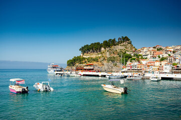 Parga. Greece. View over the harbor	