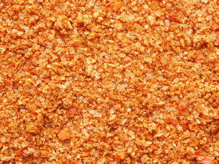 Spicy barbecue salt texture using as background
