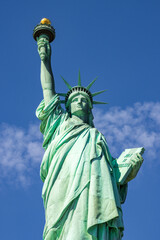 Fototapeta premium View of statue of liberty in New York City (USA)