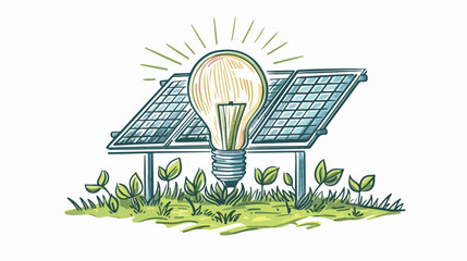 Alternative renewable energy sources. solar energy te