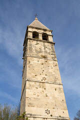 Bell Tower of St. Arnir in Split, Croatia | Zvonik sv. Arnir u Splitu, Hrvatska |Dzwonnica Świętego Arnira, Split, Chorwacja - obrazy, fototapety, plakaty