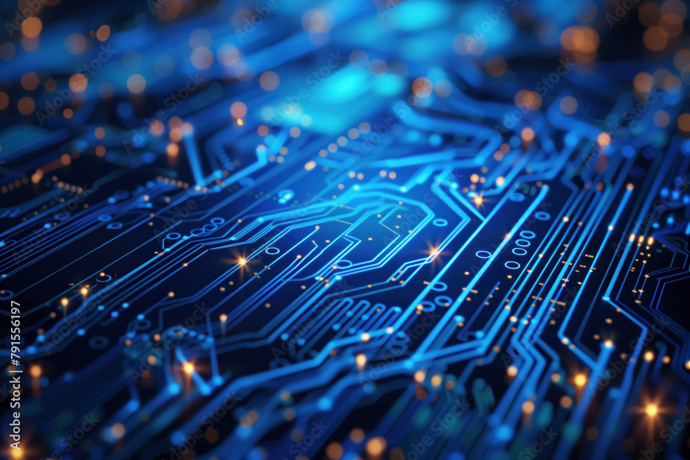 Poster digital transformation and system engineering. hi-tech futuristic background. created with generativ