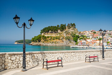 Parga. Greece. View over the harbor	