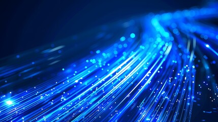 Blue light streak, fiber optic, speed line, futuristic background for 5g or 6g technology wireless data transmission, high-speed internet in abstract. internet network concept. vector design.