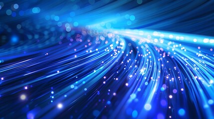 Blue light streak, fiber optic, speed line, futuristic background for 5g or 6g technology wireless data transmission, high-speed internet in abstract. internet network concept. vector design.