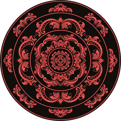 oriental mandala frame ornament vintage classic element decoration