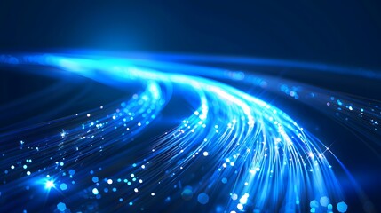 Blue light streak, fiber optic, speed line, futuristic background for 5g or 6g technology wireless data transmission, high-speed internet in abstract. internet network concept. vector design.