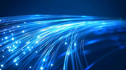 Blue light streak, fiber optic, speed line, futuristic background for 5g or 6g technology wireless data transmission, high-speed internet in abstract. internet network concept. vector design.