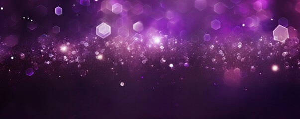 Purple glitter texture background with dark shadows, glowing stars, and subtle sparkles with copy space for photo text or product, blank empty 