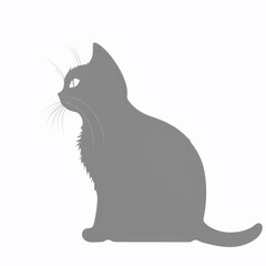 Cat Silhouette Avatar: Profile Image for Websites and Anonymous Profiles