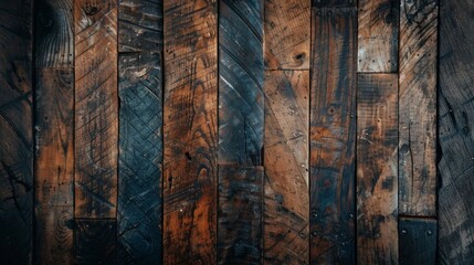 Close-up of wooden wall against black background