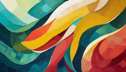 Color Burst: Contemporary Design Texture Wallpaper in Multicolor