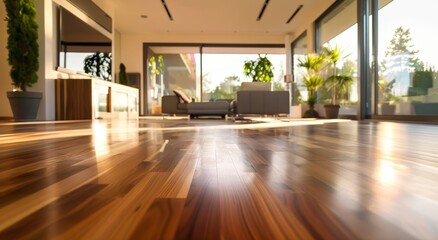 New floor in a modern home  AI generated illustration