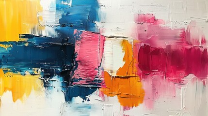 Abstract expressionist brush strokes capturing the dynamic energy of color