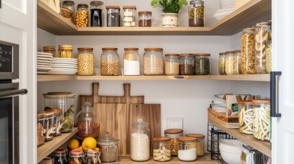 Pantry space for organization  AI generated illustration
