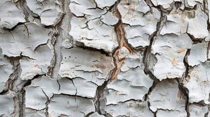 Close up of tree trunk with white paint and brown knot