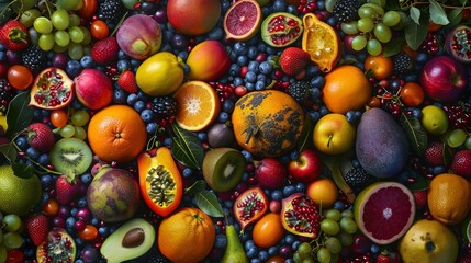 Vibrant Image Featuring a Variety of Nutrient-rich Foods