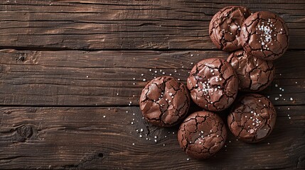 Brownie Cookies Featuring Cracked Surfaces