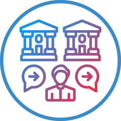 Fototapeta premium Wire Transfer Operator Icon Style