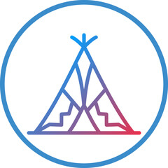 Desert Tipi Icon Style © designing ocean