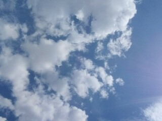 blue sky with clouds