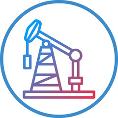 Oil Pump Icon Style
