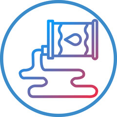 Obraz premium Oil Spill Icon Style