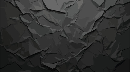 Full black wrinkled rectangular sheet with latex te - obrazy, fototapety, plakaty