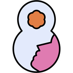 Eight, day, female, women, girl Icon