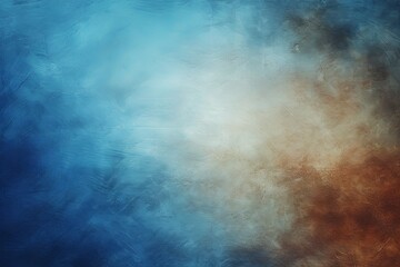Fototapeta na wymiar Tan and blue colors abstract gradient background in the style of, grainy texture, blurred, banner design, dark color backgrounds, beautiful with copy space