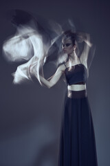 girl dancer in movement