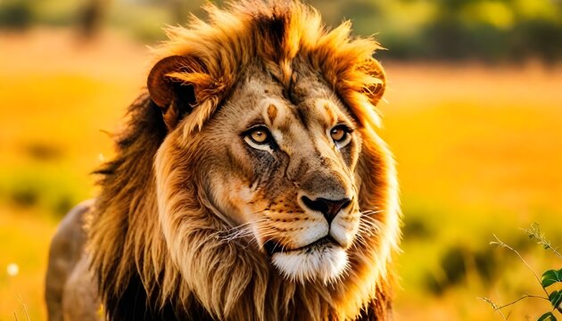 Close Up Of Lion Mouth In Massai marah jungle in south africa 4K Wallpaper