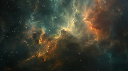 Küchenrückwand glas motiv Nebula on a background of outer space © UsamaR