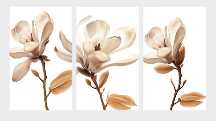 Exquisite Collection of Magnolia Flowers in Full Bloom