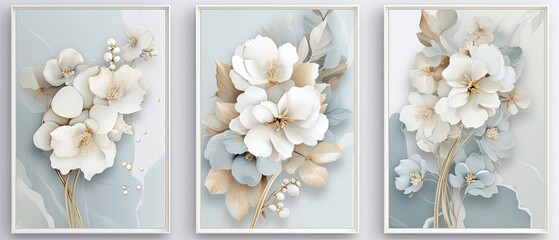 Diverse Floral Illustrations Collection for Digital Art and Design Projects - obrazy, fototapety, plakaty