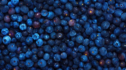Blueberry background. Generative AI