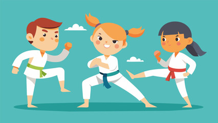 Through regular martial arts training children develop a stronger sense of discipline and responsibility learning the importance of showing up