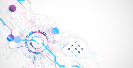 Abstract vector background on a technological theme.