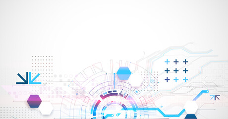 Abstract vector background on a technological theme.