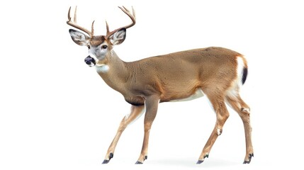 Deer isolated. Generative AI