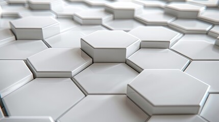 Futuristic hexagon background. Generative AI