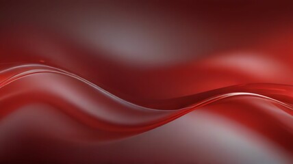 Bright red smooth blurred wavy abstract elegant background.Ai generative