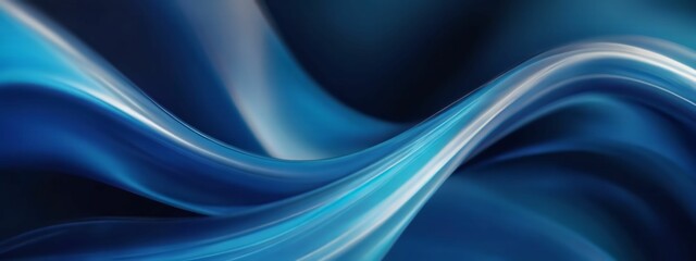 Black dark light jade petrol teal cyan sea blue green abstract wave wavy line background. Ombre gradient. Generative AI.